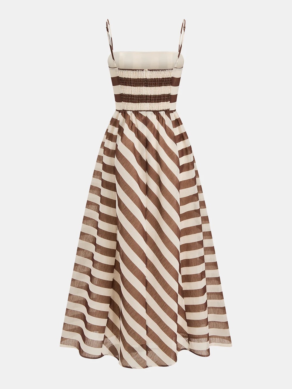 Striped Organza Cami Maxi Dress - Picture 3 of 5